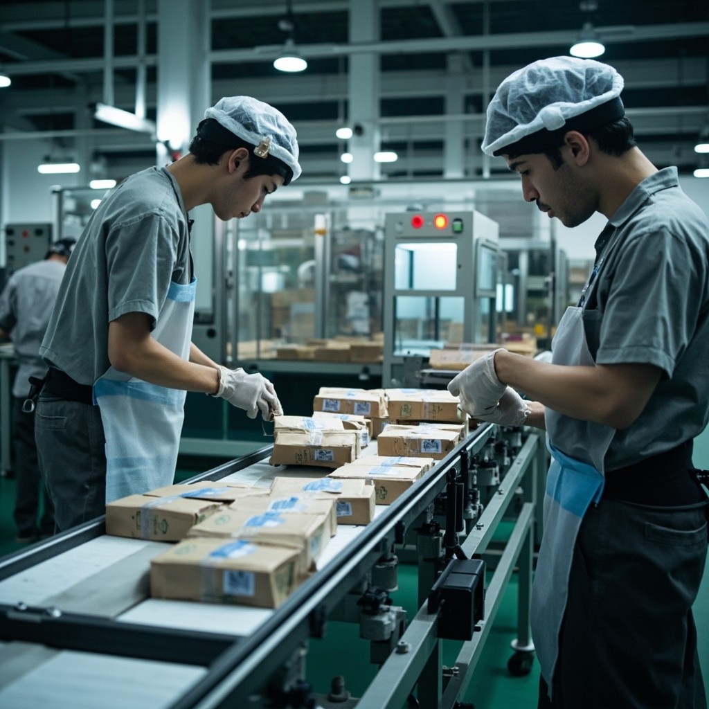 OEM/ODM production line in operation